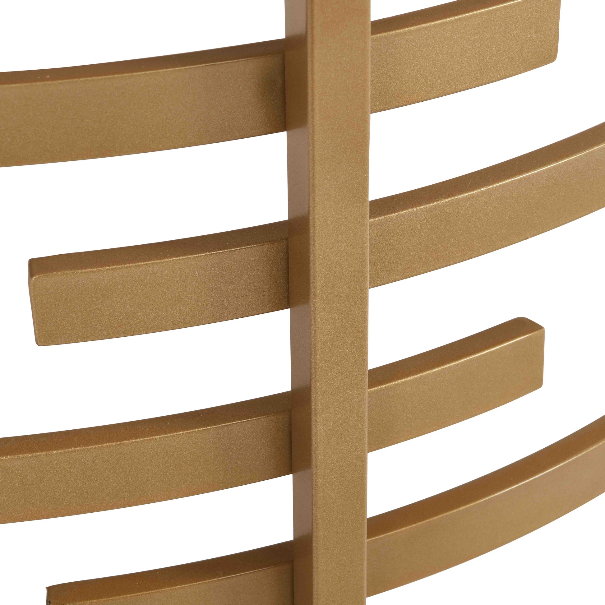 32.48'' Round Coffee Table With Sintered Stone Top&Sturdy Metal Frame, Modern Coffee Table For Living Room, Golden Golden Iron