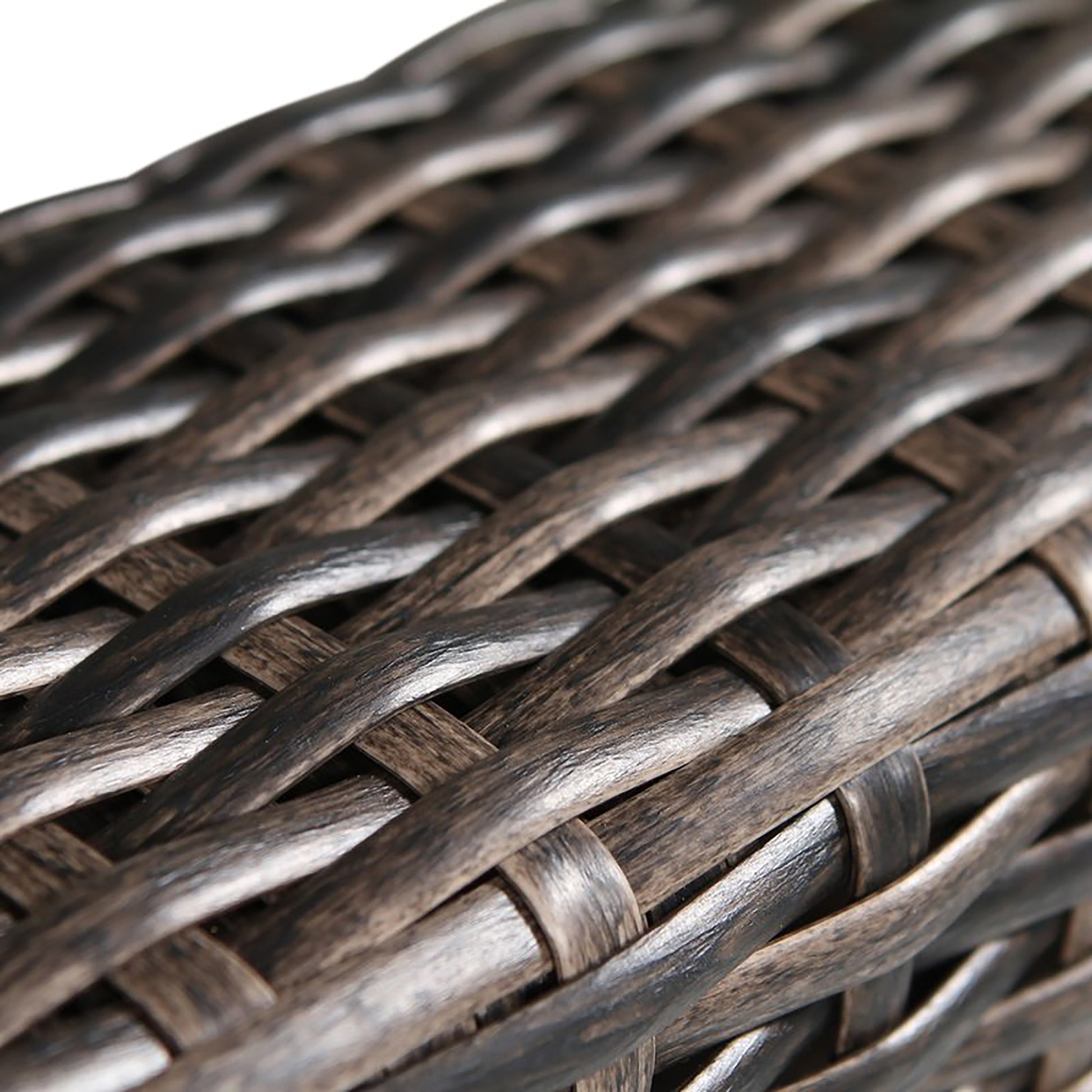 Rattan Wicker Fully Assembled 2 Person Seating Group With Cushions Brown Modern Wicker