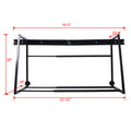 Heavy Duty Adjustable Garage Wall Multi Tire Rack Storage, Black Black Steel