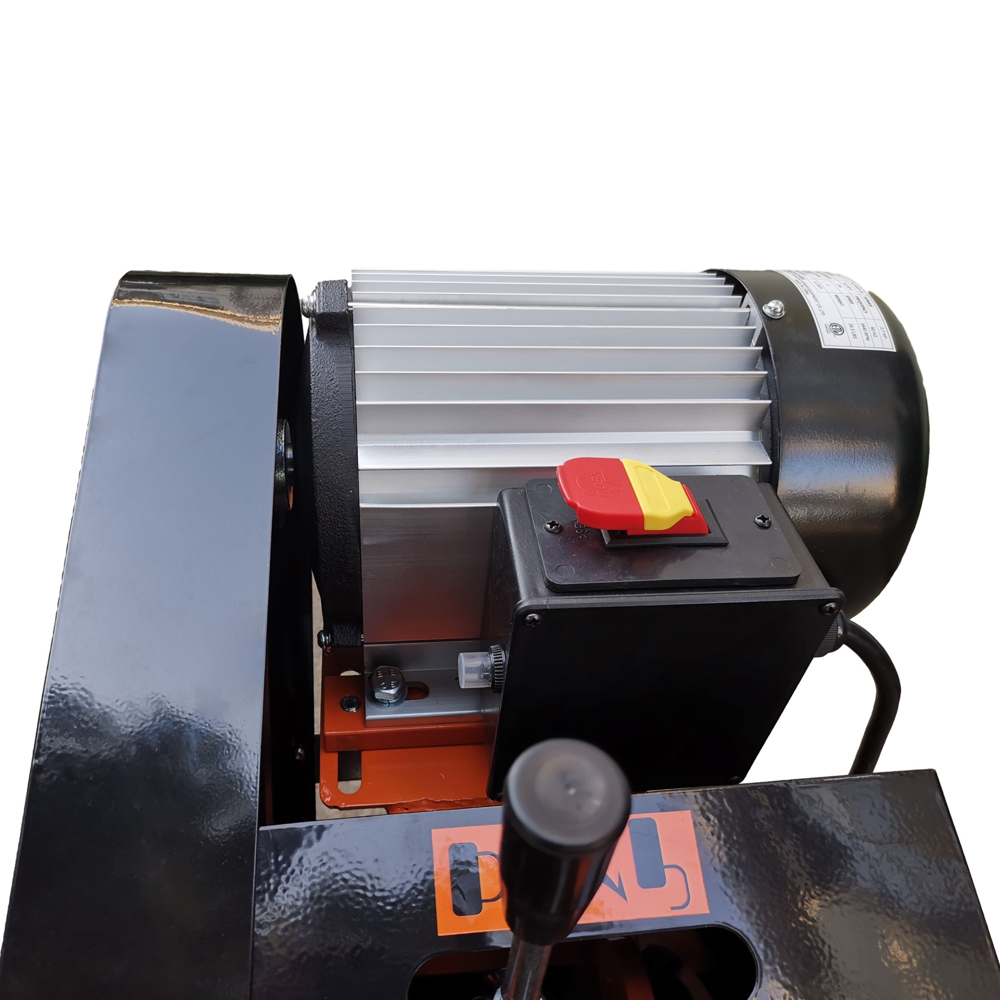 Garlugh Log Splitter 9 Ton Household Electric Powered 2.7Hp Horizontal Movable Fast Automatic Return Firewood Splitting Machine For Toughest Wood. Orange Multi Abs Rubber Steel Q235