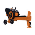 Garlugh Log Splitter 9 Ton Household Electric Powered 2.7Hp Horizontal Movable Fast Automatic Return Firewood Splitting Machine For Toughest Wood. Orange Multi Abs Rubber Steel Q235