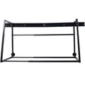 Heavy Duty Adjustable Garage Wall Multi Tire Rack Storage, Black Black Steel