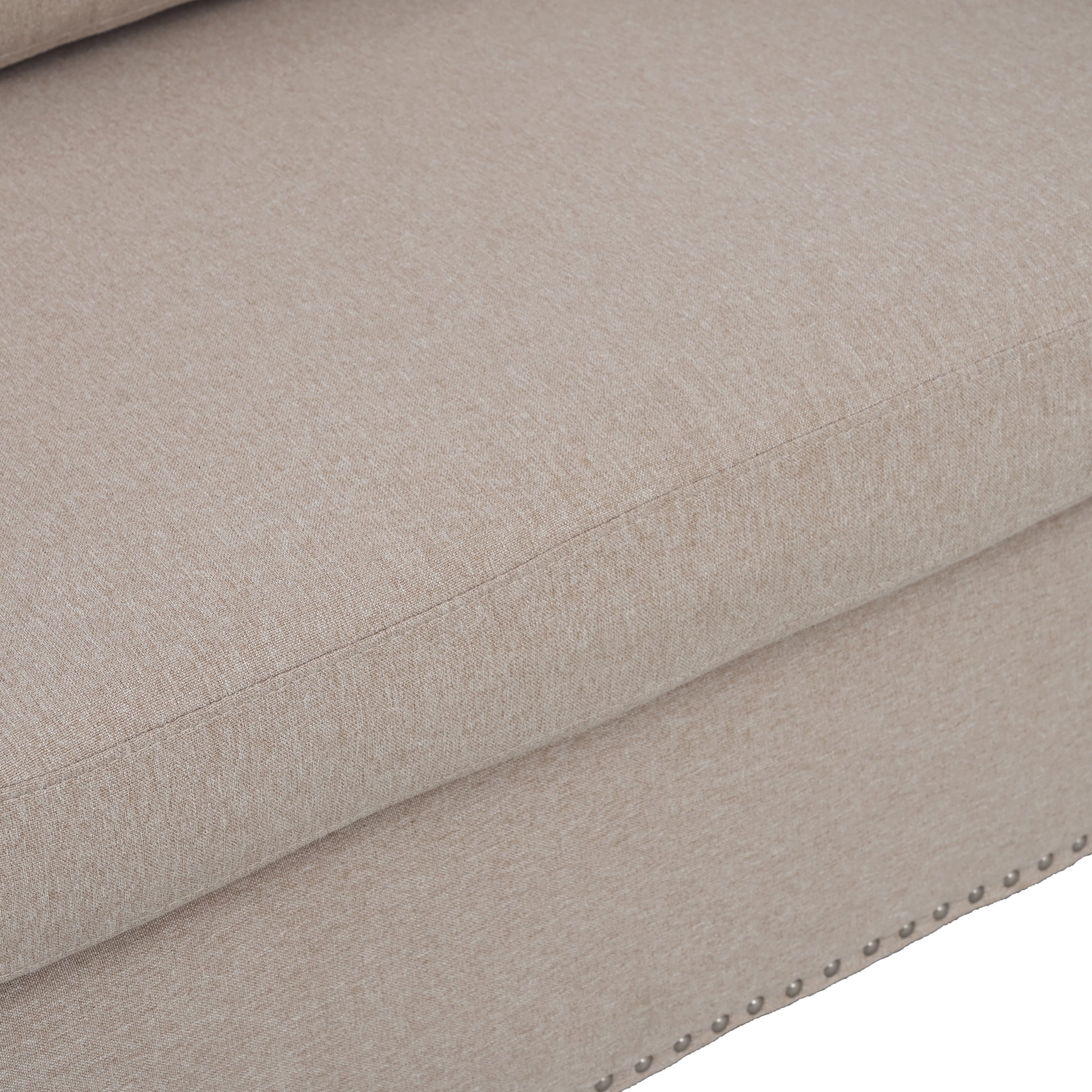 80.7'' 2 In 1 Sofa Bed Sleeper With Large Mattress 63''*70.9*3.3 Inch , For Living Room Spaces Bedroom Beige Polyester
