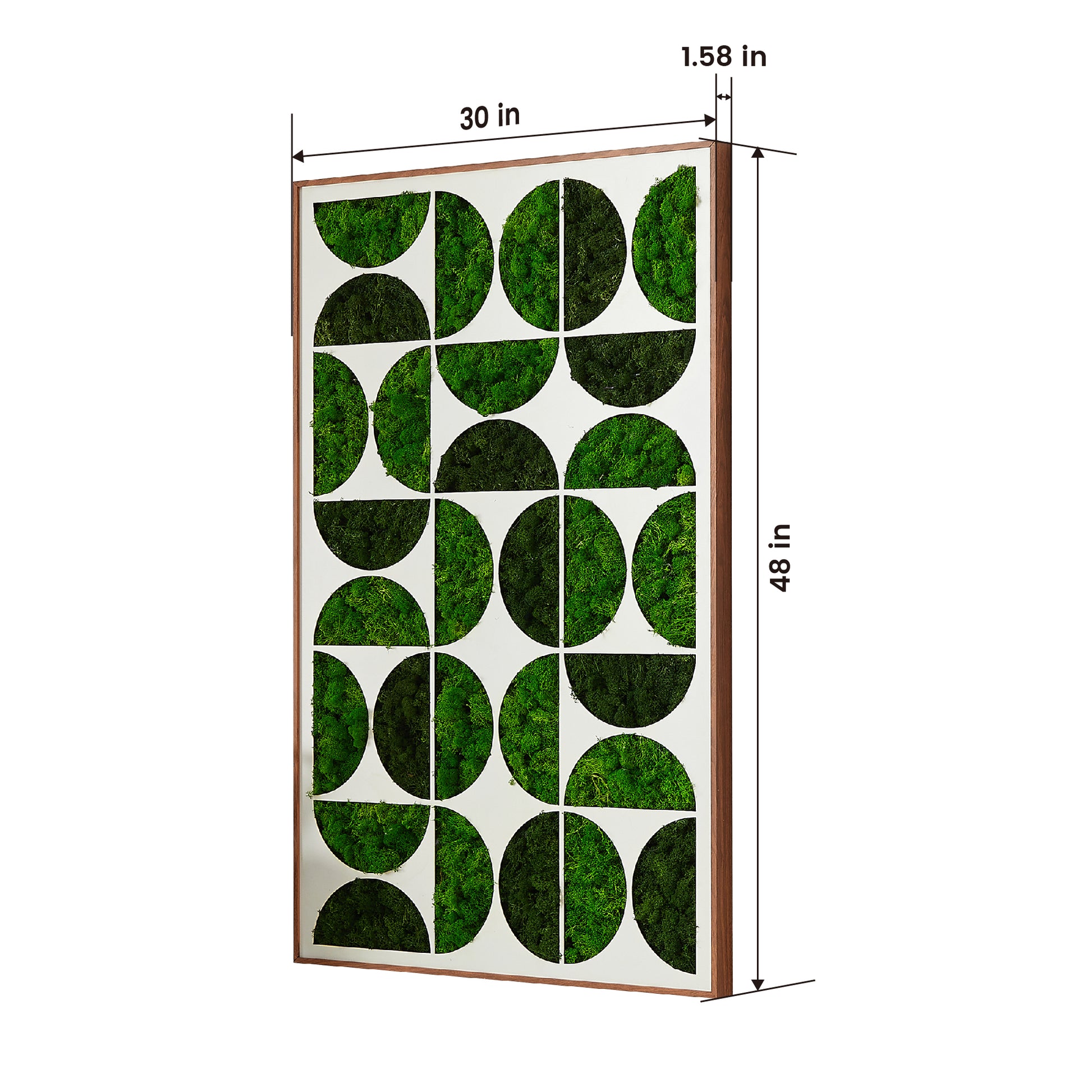 Moony Moss Wall Artmetal Decor Green Iron