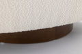 035 Boucle Fabric Swivel Accent Chair With Soild Wood Round Brown Base Leg,Ivory Ivory Brown Primary Living Space Modern Eucalyptus Foam Boucle
