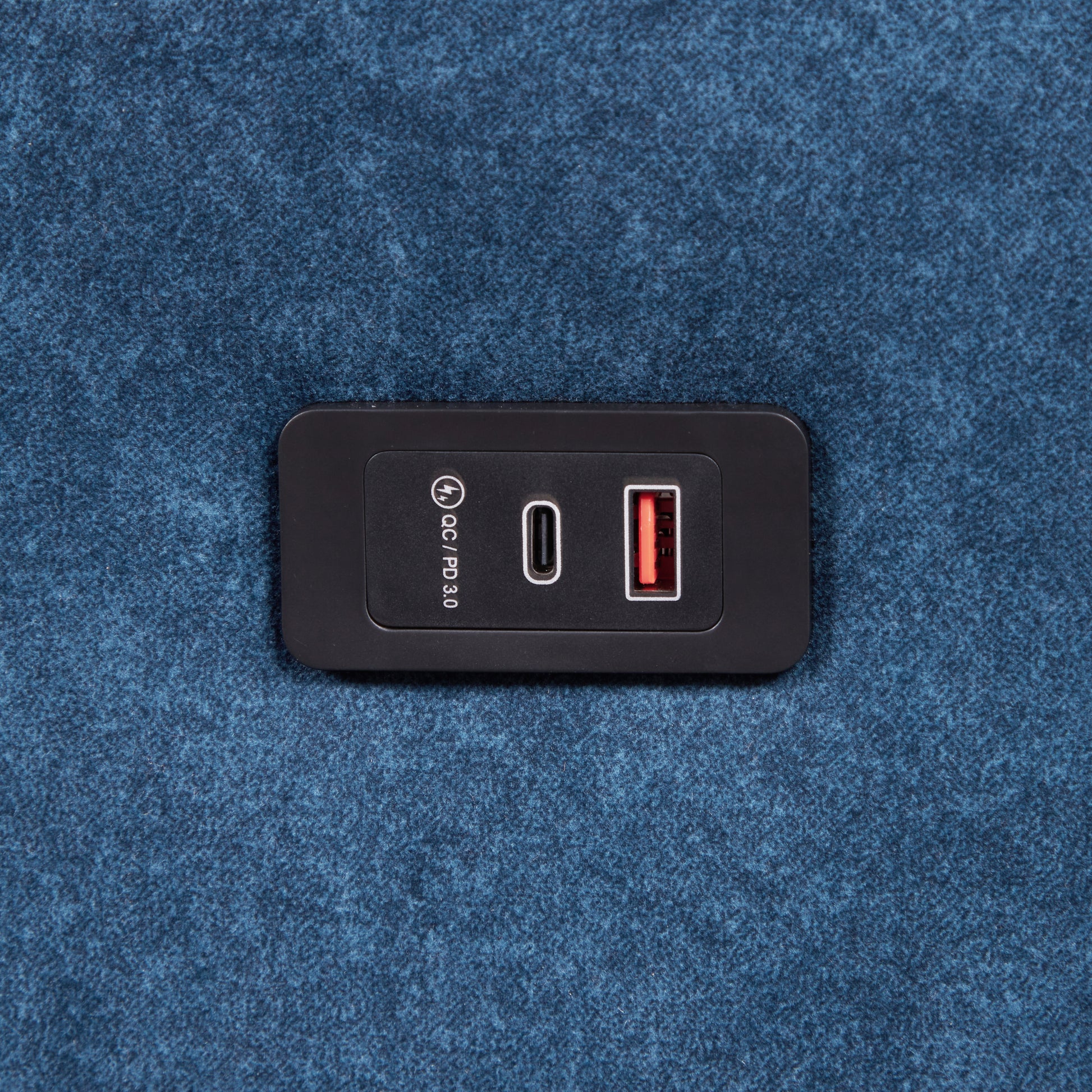 55.1" Pull Out Sleep Sofa Bed Loveseats Sofa Couch With Adjsutable Backrest, Storage Pockets, 2 Soft Pillows, Usb Ports For Living Room, Bedroom, Apartment, Office, Blue Old Sku Wf307821Aac Blue Foam Microfiber