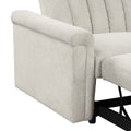 Convertible Soft Cushion Sofa Pull Bed ,For Two People To Sit On Beige Polyester