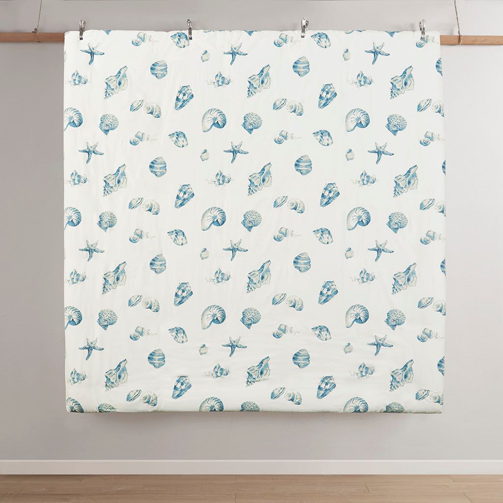 2 Piece Duvet Cover Set Blue Cotton