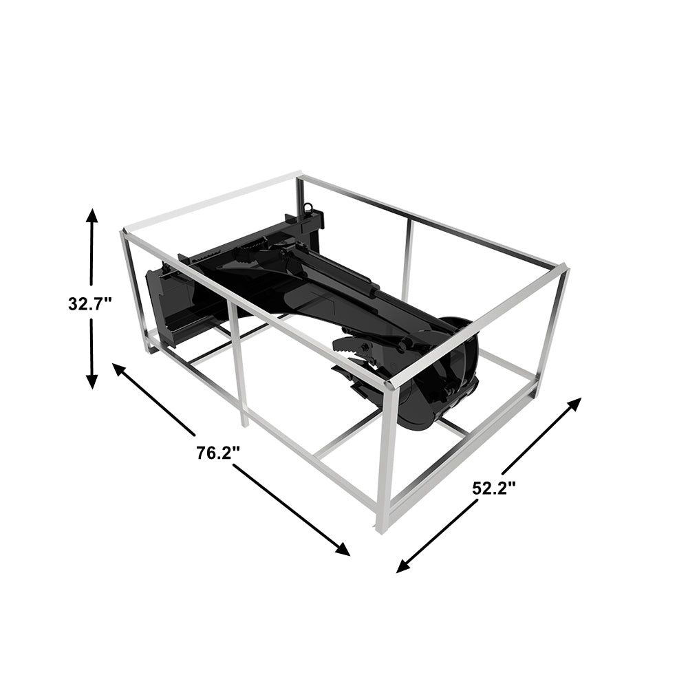 Skid Steer Attachmnets Backhoe Digger Bucket Black Iron