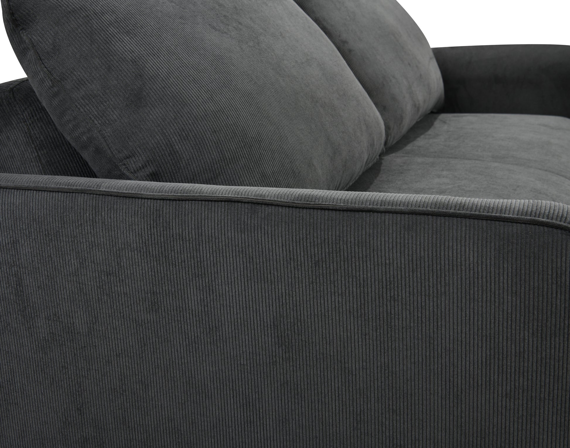 78 Inch 3 In 1 Convertible Sleeper Sofa Bed, Modern Fabric Loveseat Futon Sofa Couch W Pullout Bed, Small Beautiful Seat Lounge Sofa W Reclining Backrest, Furniture For Living Room, Dark Gray Light Brown Wood Primary Living Space Heavy Duty Eucalyptus 3