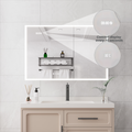 Bathroom Medicine Cabinet With Lights, 36 24 Inch Led Medicine Cabinet With Mirror, Double Door Lighted Medicine Cabinet With Defogger, Dimmer, Clock & Temp Display, 2 Outlets & Usb Ports Mirror Included Bathroom Powder Coated 3 Silver 2 2 36 To 47 In 24