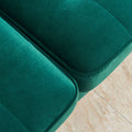 70'' Modern Button Tufted Sofa With 2 Throw Pillows For Living Room,Emerald Emerald Velvet 2 Seat
