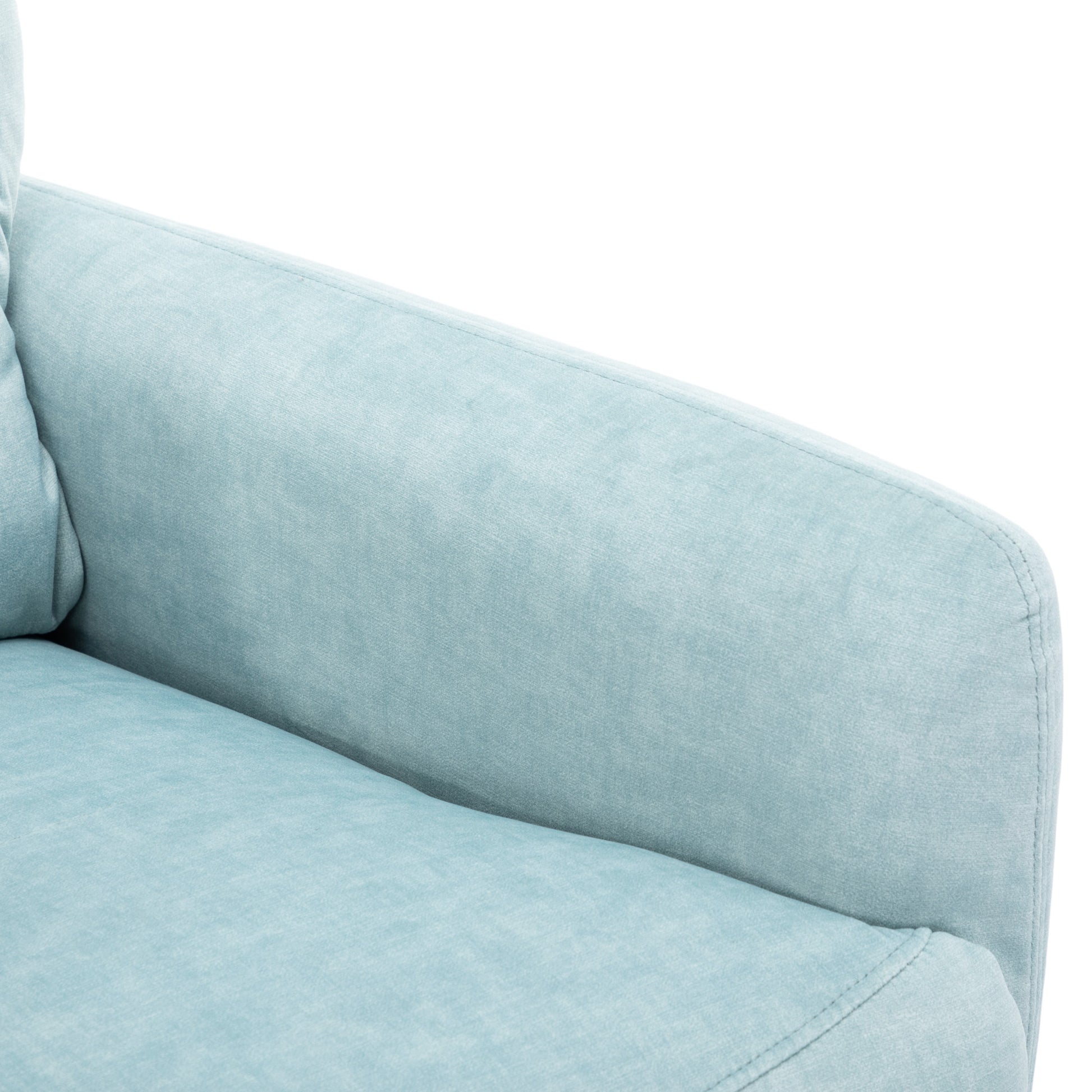 270 Degree Swivel Electric Recliner Home Theater Seating Single Reclining Sofa Rocking Motion Recliner With A Phone Holder For Living Room, Blue Blue Foam Polyester