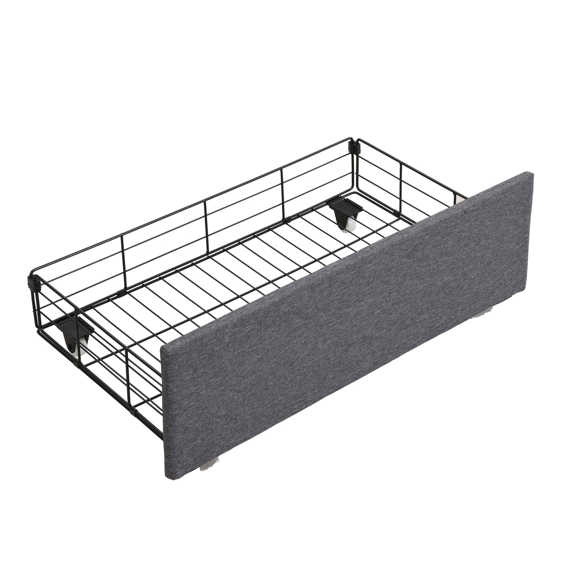Queen Bed Frames With Storage Headboard And Drawers, Led Platform Bed Frame Queen Size, Led Upholstered Bed Frame With Charging Station, No Box Spring Needed, Easy Assembly, Grey Box Spring Not Required Gray Metal Bedroom Bed Frame Mdf Metal