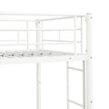 Metal Bunk Bed With Trundle White Twin White Metal
