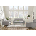 Taupe Track Arm Upholstered Chair Taupe Primary Living Space Contemporary,Modern Foam Faux Leather