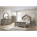 Wheat Rectangular 3 Drawer Nightstand Wheat Gray 3 Drawers Bedroom Drawer Storage Traditional Rubberwood Felt Lined Drawers Wood