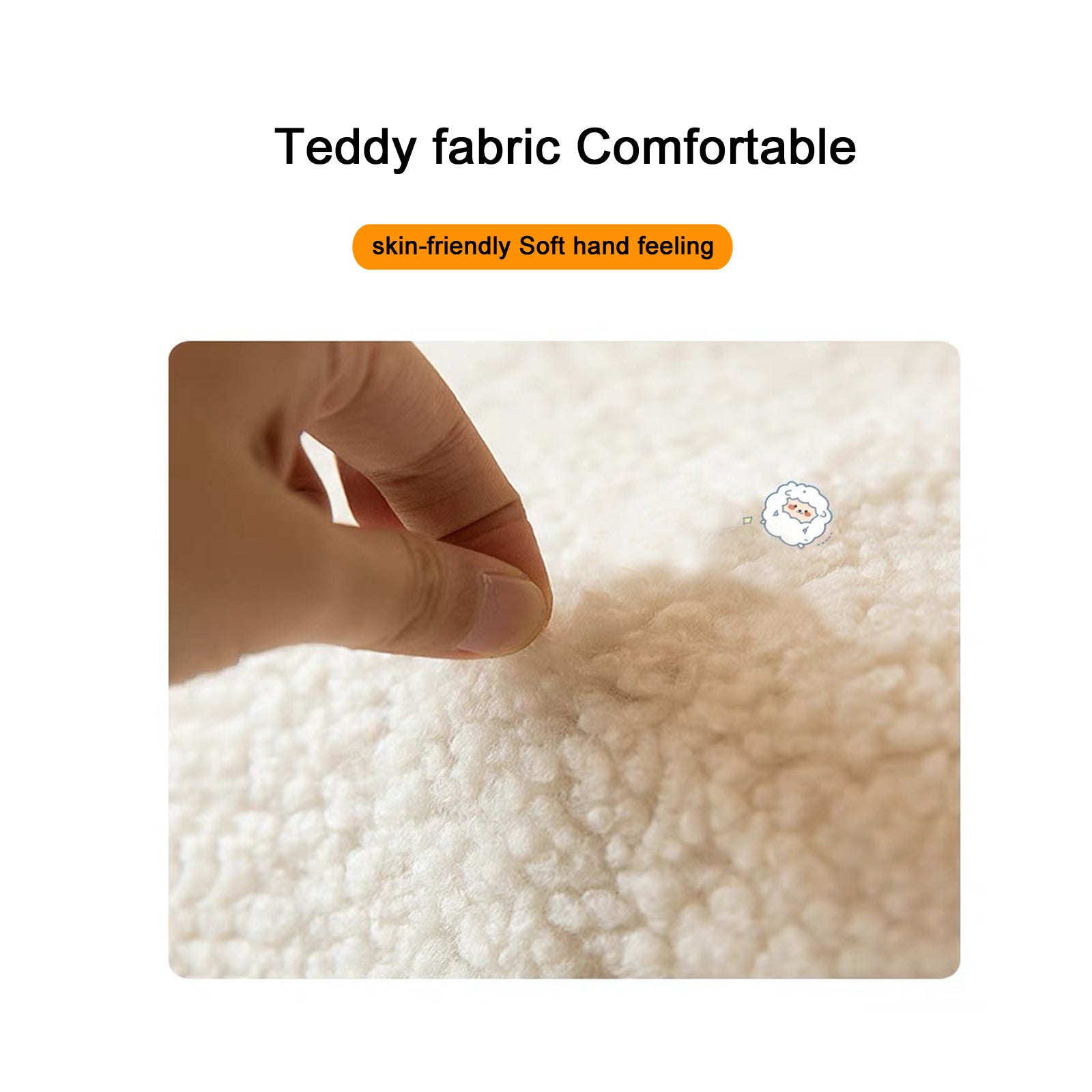 Modern Fabric Upholstered Armchair With Upholstered Reading Chair, Single Sofa, Living Room, Bedroom, Bed, Office Lounge Club Chair, Teddy Velvet White Aluminum