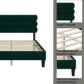Queen Bed Frame With Headboard,Sturdy Platform Bed With Wooden Slats Support,No Box Spring,Mattress Foundation,Easy Assembly Green Green Wood