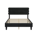Queen Bed Frame With Headboard,Sturdy Platform Bed With Wooden Slats Support,No Box Spring,Mattress Foundation,Easy Assembly Dark Grey Dark Grey Wood