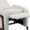 Coolmore Recliner Chair Adjustable Home Theater Single Fabric Recliner Sofa Furniture With Thick Seat Cushion And Backrest Modern Living Room Recliners Beige Boucle