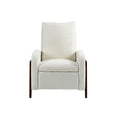 Coolmore Recliner Chair Adjustable Home Theater Single Fabric Recliner Sofa Furniture With Thick Seat Cushion And Backrest Modern Living Room Recliners Beige Boucle