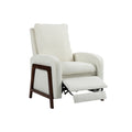 Coolmore Recliner Chair Adjustable Home Theater Single Fabric Recliner Sofa Furniture With Thick Seat Cushion And Backrest Modern Living Room Recliners Beige Boucle
