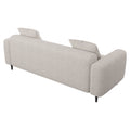 77.2 Large Size Two Seat Sofa,Modern Upholstered,White Mohair Granular Velvet White Velvet Primary Living Space Soft Modern Eucalyptus Polyurethane Foam Eucalyptus 2 Seat