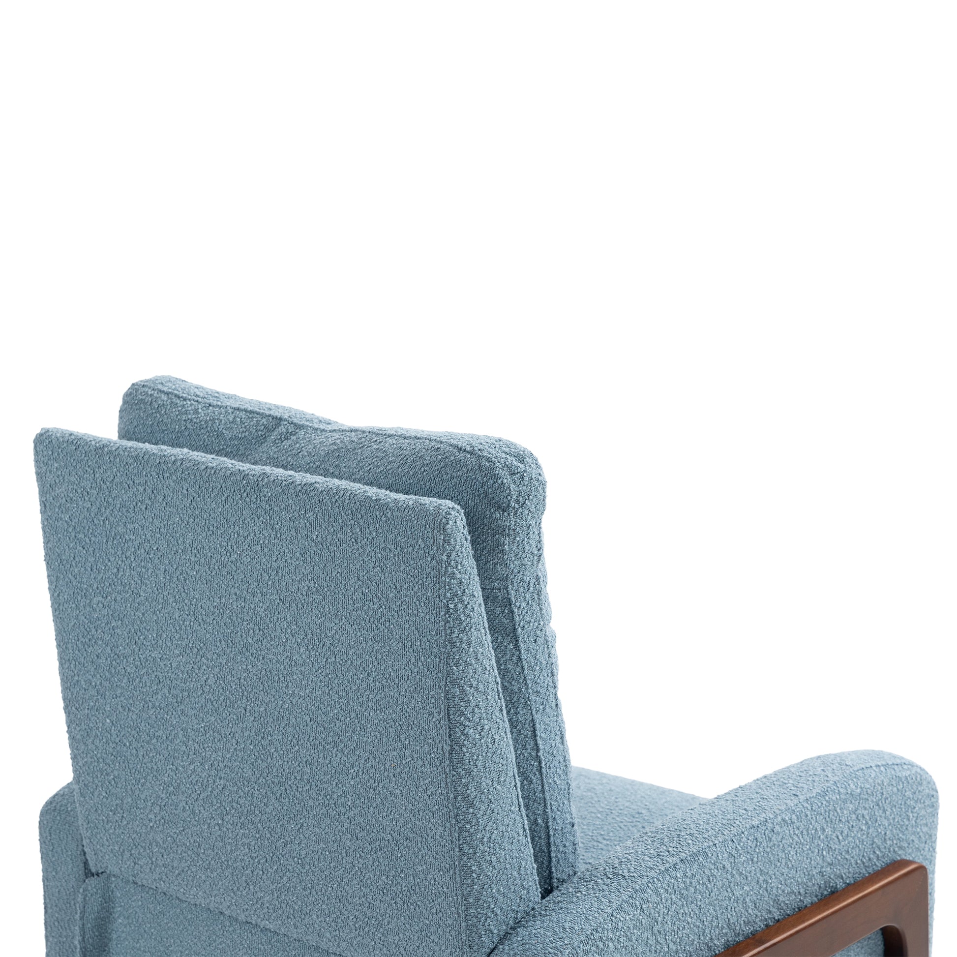 Coolmore Recliner Chair Adjustable Home Theater Single Fabric Recliner Sofa Furniture With Thick Seat Cushion And Backrest Modern Living Room Recliners Light Blue Boucle