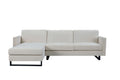 Sofa The Best Choice Products Upholstered Sectional Sofa For Families, Apartments, Dormitories, Award Rooms, Compact Space With Chaise Longue, 3 Seats, L Shaped Design, Off White Cream White Linen Dining Room Medium Soft Metal & Wood 3 Seat