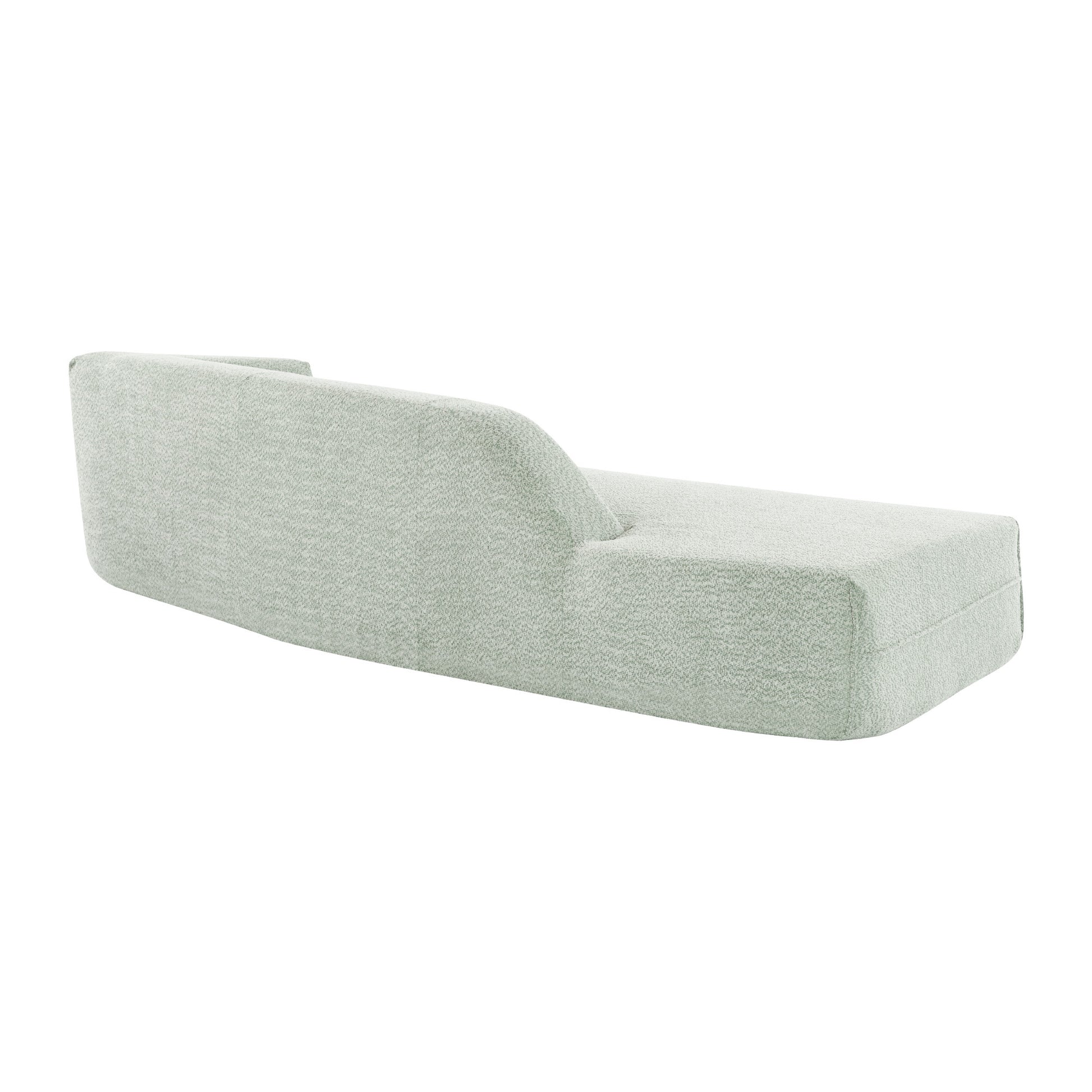 109.4" Curved Chaise Lounge Modern Indoor Sofa Couch For Living Room, Green Old Sku:Wf313109Aaf Green Boucle