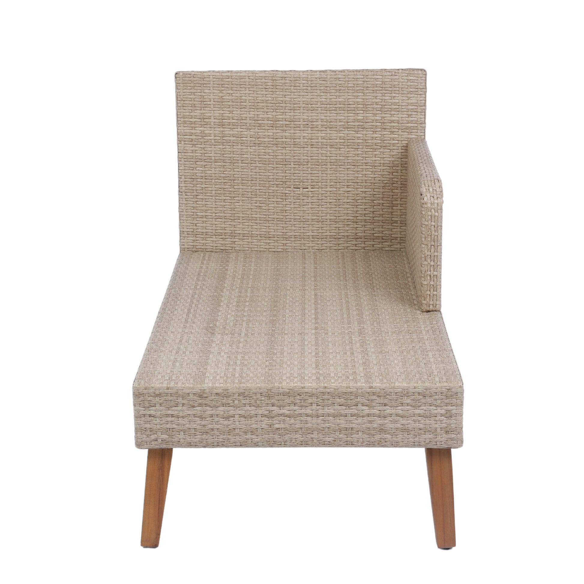 3 Piece Patio Sectional Wicker Rattan Outdoor Furniture Sofa Set Natural Yellow Wicker Dark Grey Cushion Yes Complete Patio Set Dark Grey Rust Resistant Frame Mildew Resistant Cushion Garden & Outdoor Modern Complete Patio Sets Fiber Foam Pads Pe Rattan