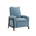 Coolmore Recliner Chair Adjustable Home Theater Single Fabric Recliner Sofa Furniture With Thick Seat Cushion And Backrest Modern Living Room Recliners Light Blue Boucle