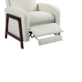 Coolmore Recliner Chair Adjustable Home Theater Single Fabric Recliner Sofa Furniture With Thick Seat Cushion And Backrest Modern Living Room Recliners Beige Boucle