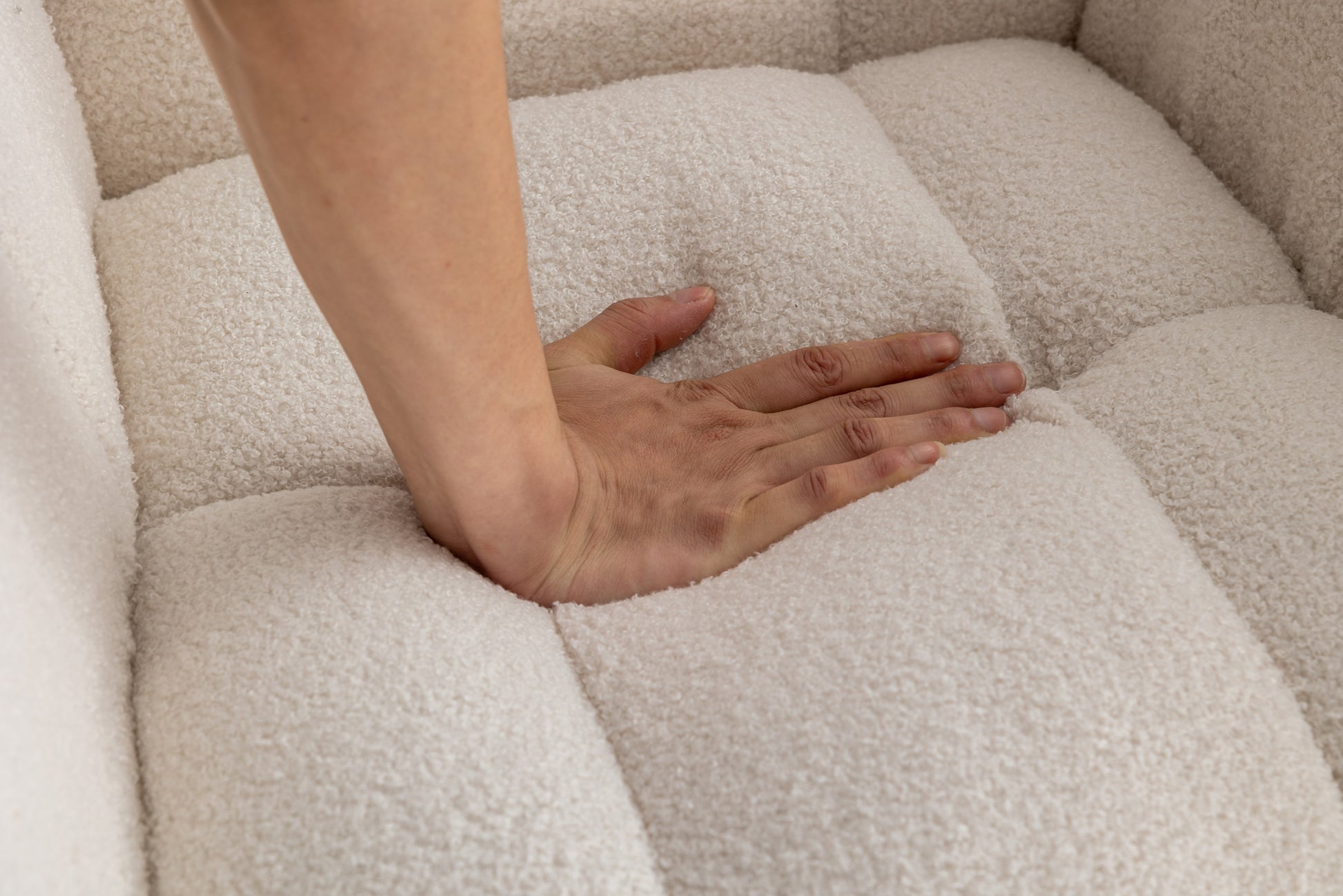 Rocking Chair With Pocket, Soft Teddy Fabric Rocking Chair For Nursery, Comfy Wingback Glider Rocker With Safe Solid Wood Base For Living Room Bedroom Balcony White White Casual Foam Teddy