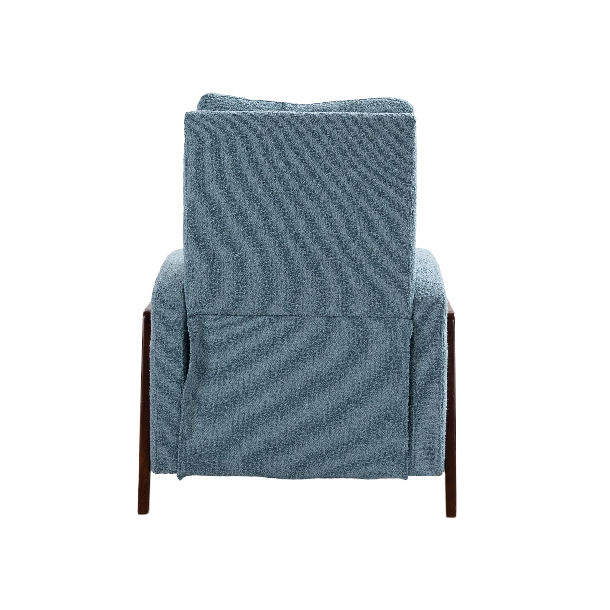 Coolmore Recliner Chair Adjustable Home Theater Single Fabric Recliner Sofa Furniture With Thick Seat Cushion And Backrest Modern Living Room Recliners Light Blue Boucle