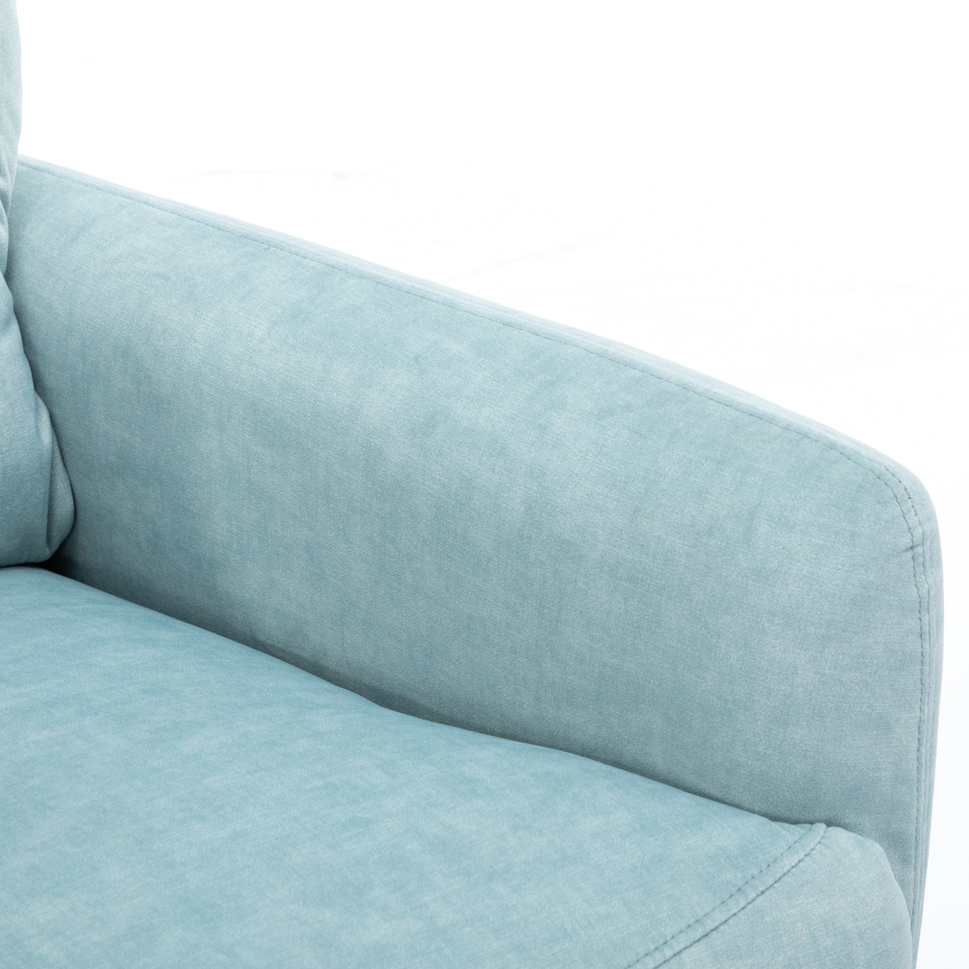 270 Degree Swivel Electric Recliner Home Theater Seating Single Reclining Sofa Rocking Motion Recliner With A Phone Holder For Living Room, Blue Blue Foam Polyester