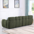 Sofa And Seater ,Human Body Structure For Usa People, Marshmallow Sofa,Boucle Sofa ,Olive Green Boucle Olive Green Light Brown Wood Primary Living Space Medium Soft Split Back Eucalyptus Rolled Arms Boucle 3 Seat