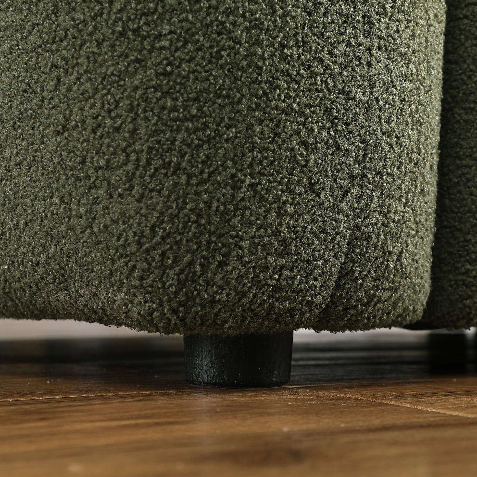 Sofa And Seater ,Human Body Structure For Usa People, Marshmallow Sofa,Boucle Sofa ,Olive Green Boucle Olive Green Light Brown Wood Primary Living Space Medium Soft Split Back Eucalyptus Rolled Arms Boucle 3 Seat