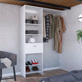 150 Closet System British, Bedroom, White White Particle Board Particle Board