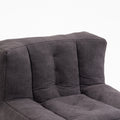Fluffy Bean Bag Chair, Comfortable Bean Bag For Adults And Children, Super Soft Lazy Sofa Chair With Memory Foam And Ottoman, Indoor Modern Focus Bean Bag Chair For Living Room, Bedroom, Apartment Black Velvet