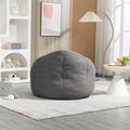 Bedding Bean Bag Sofa Chair High Pressure Foam Bean Bag Chair Adult Material With Padded Foam Padding Compressed Bean Bag With Footrest Grey Microfiber