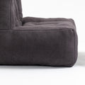 Fluffy Bean Bag Chair, Comfortable Bean Bag For Adults And Children, Super Soft Lazy Sofa Chair With Memory Foam And Ottoman, Indoor Modern Focus Bean Bag Chair For Living Room, Bedroom, Apartment Black Velvet