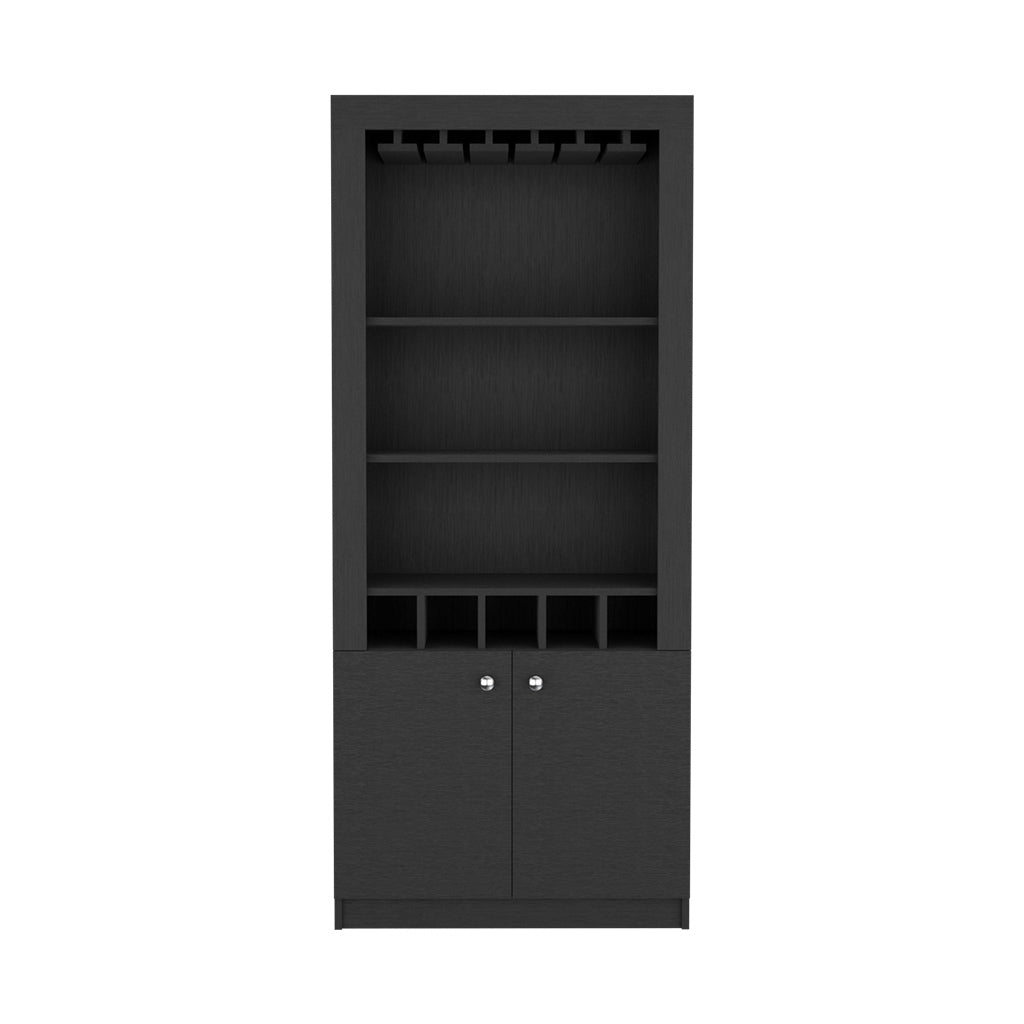 Bar Cabinet Margarita, Living Room, Black Black Particle Board Particle Board