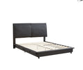 Full Size Upholstered Platform Bed With Sensor Light And Ergonomic Design Backrests, Black Black Upholstered
