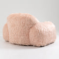 Bean Bag Chair Lazy Long Hair Sofa Bean Bag Chair Adult, Teen High Density Foam Filled Modern Focus Chair Comfortable Living Room, Bedroom Chair Pink Faux Fur