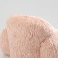 Bean Bag Chair Lazy Long Hair Sofa Bean Bag Chair Adult, Teen High Density Foam Filled Modern Focus Chair Comfortable Living Room, Bedroom Chair Pink Faux Fur