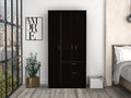 Armoire Cobra, Bedroom, Black White White Black Particle Board Particle Board