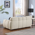 Sofa And Seater ,Human Body Structure For Usa People, Marshmallow Sofa,Boucle Sofa ,Beige Boucle Beige Light Brown Wood Primary Living Space Medium Soft Split Back Eucalyptus Rolled Arms Boucle 5