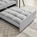 Three In One Sofa Bed Chair Folding Sofa Bed Adjustable Back Into A Sofa Recliner Single Bed Adult Modern Chair Bed Berth Grey White Wood Primary Living Space Medium Duty Eucalyptus 1 Seat Grey Velvet Medium Soft Tufted Back Modern Pillow Top Arms Solid